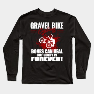 Gravel Bike Cycling, Racing, Mountainbike, Gravel Bike Long Sleeve T-Shirt